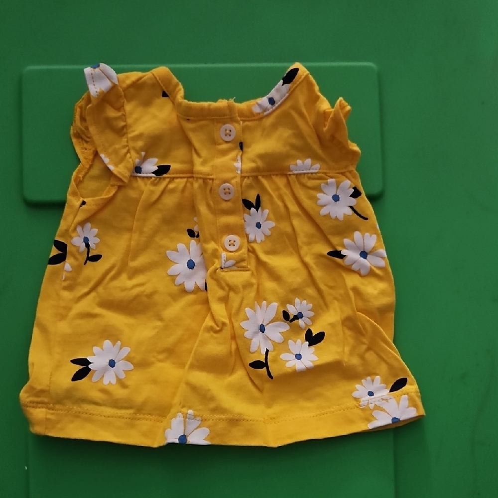 Carter's Yellow Floral Button-Up Blouse